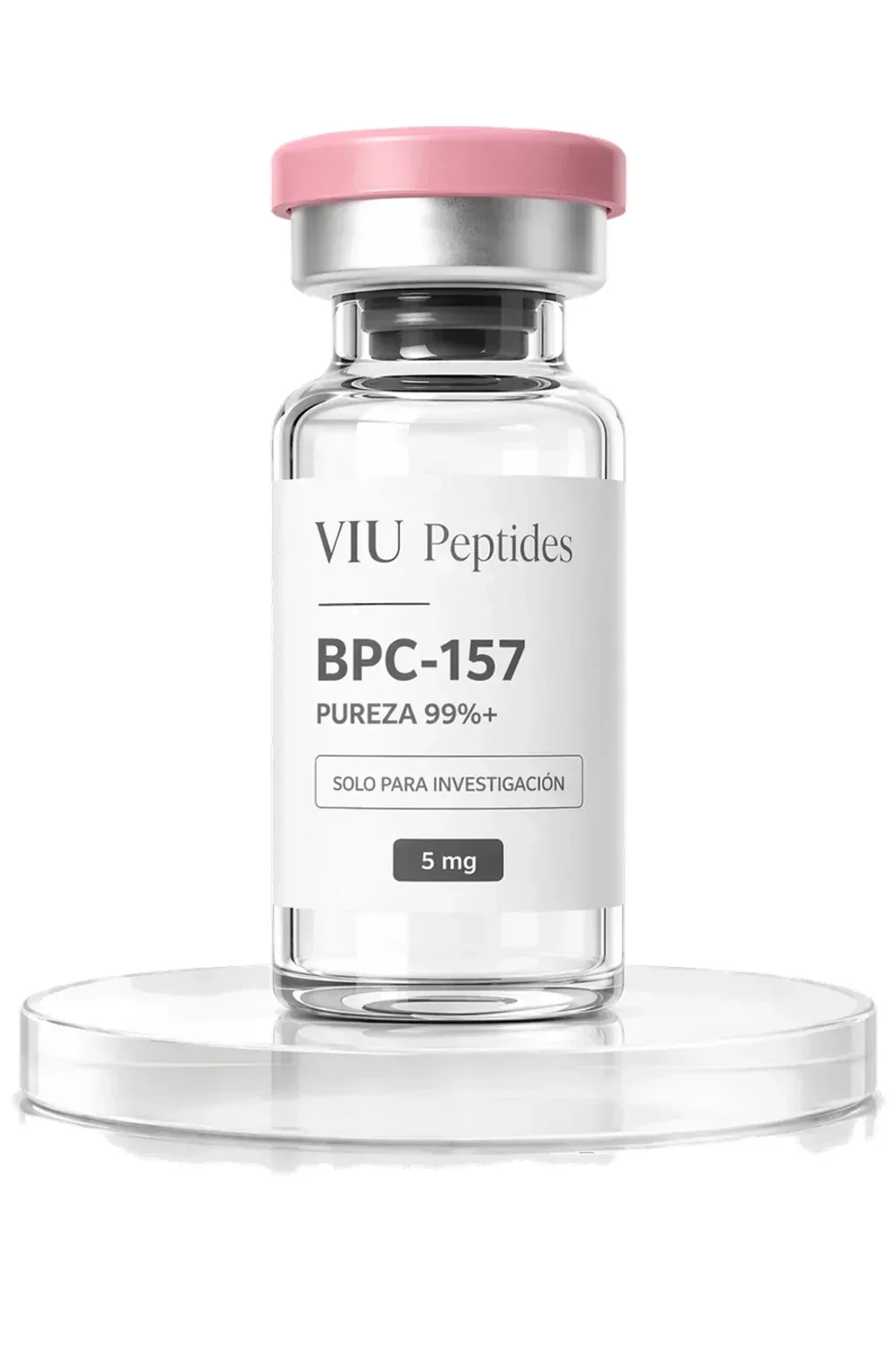 Vial ViuPeptides BPC-157 5 mg para investigación, México