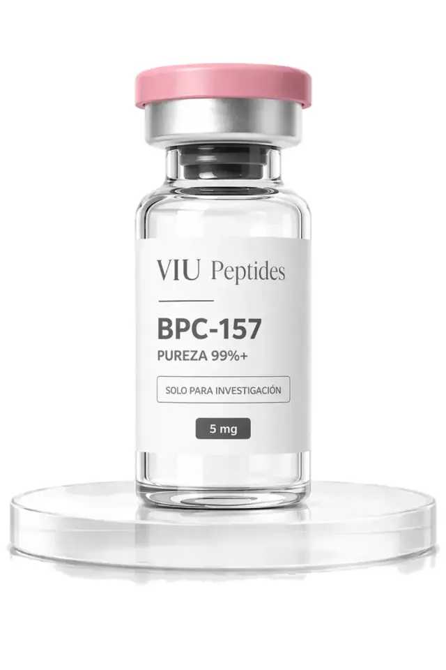 Vial ViuPeptides BPC-157 5 mg para investigación, México