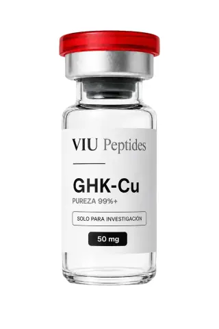 Vial ViuPeptides GHK-Cu 50 mg para investigación, México