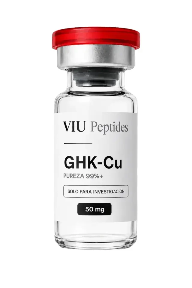 Vial ViuPeptides GHK-Cu 50 mg para investigación, México