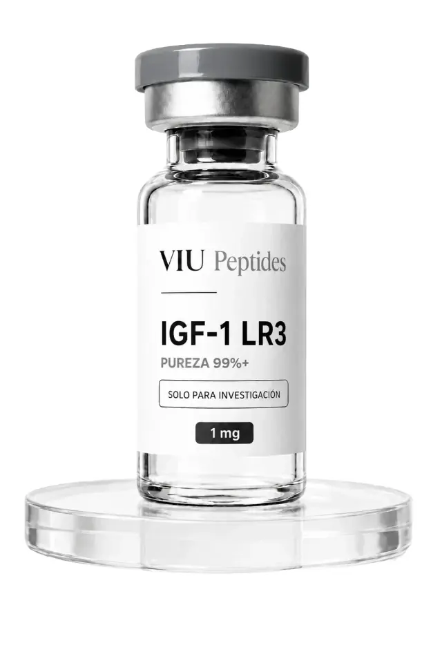 Vial ViuPeptides IGF-1 LR3 1 mg para investigación, México
