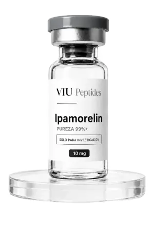 Vial ViuPeptides Ipamorelin 10 mg para investigación, México