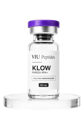 Vial ViuPeptides KLOW 80 mg para investigación, México