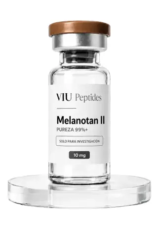 Vial ViuPeptides Melanotan-2 10 mg para investigación, México