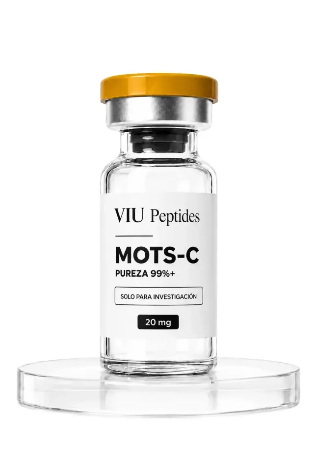 Vial ViuPeptides MOTS-C 20 mg para investigación, México