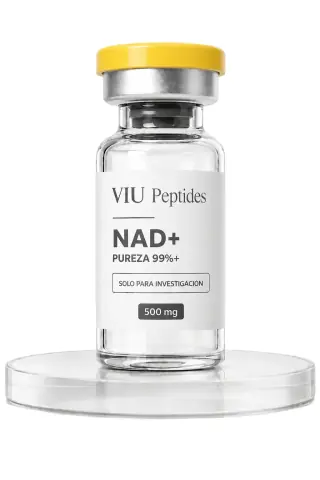Vial ViuPeptides NAD+ 500 mg para investigación, México