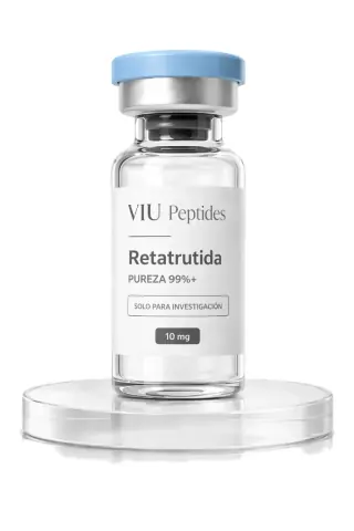 Vial ViuPeptides Retatrutide 10 mg para investigación, México