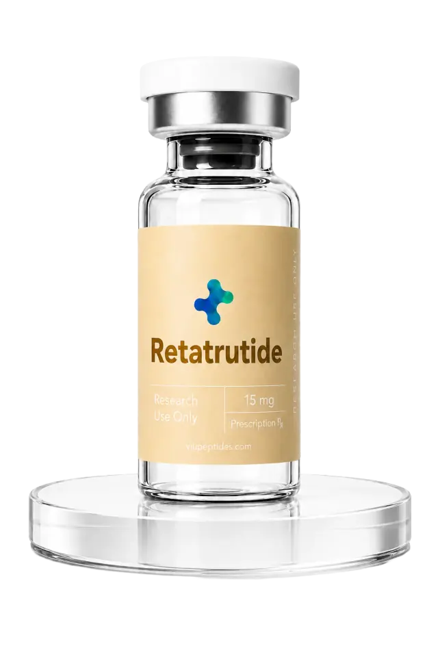 Vial ViuPeptides Retatrutide 15 mg