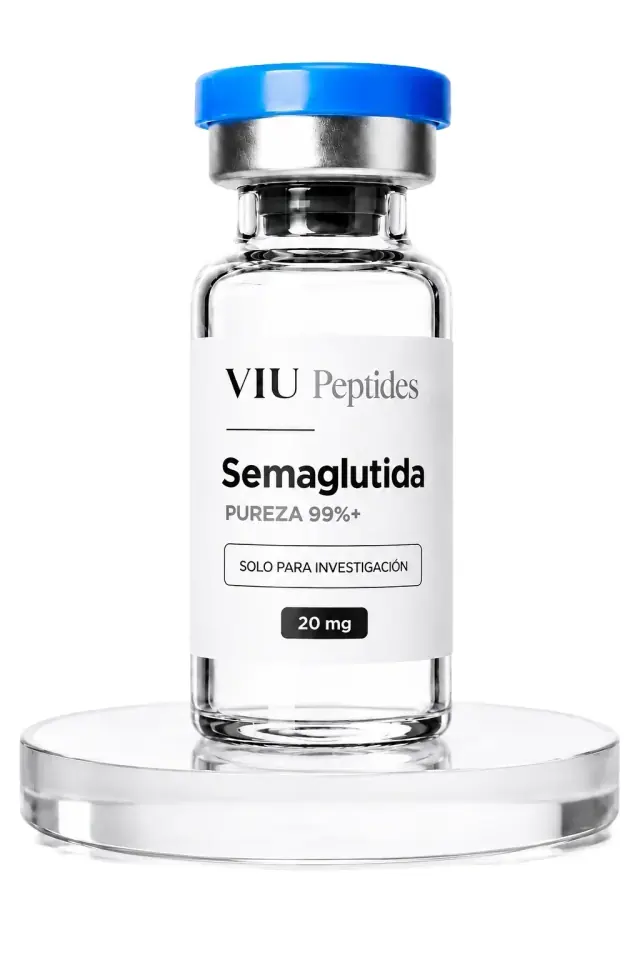 Vial ViuPeptides Semaglutida 20 mg para investigación, México