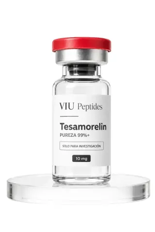 Vial ViuPeptides Tesamorelin 10 mg para investigación, México