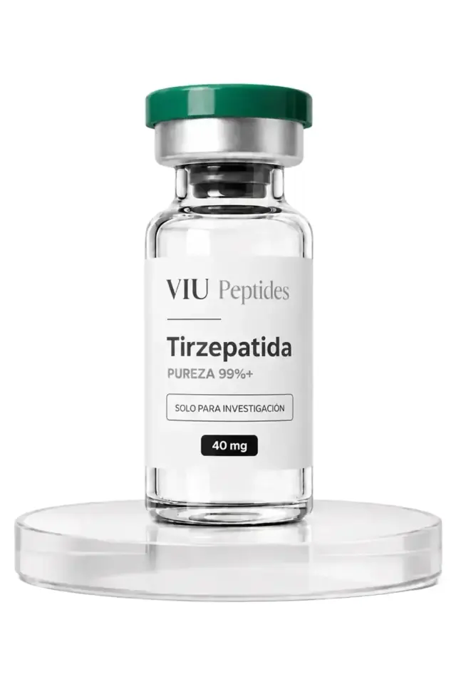 Vial ViuPeptides Tirzepatida 40 mg para investigación, México