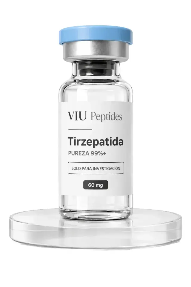 Vial ViuPeptides Tirzepatida 60 mg para investigación, México